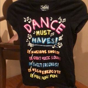 Justice black T-shirt “Dance Must Haves”